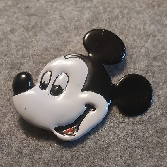 Disney Mickey Mouse Gold Toned Brooch Pin 3